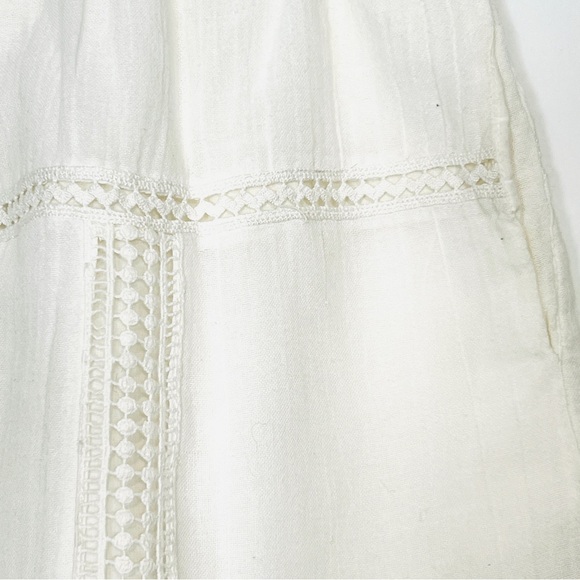 Madewell White Lined Boho Mini Skirt - Picture 2 of 7